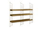 Hanah Home Estantería de pared Cm-068-A Dorado